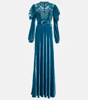 [Costarellos] Costarellos Velvet gown AU 16 blue