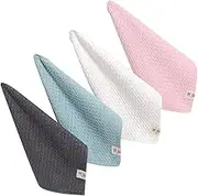 GRIRIW 4 Pcs Quick Dry Absorbent Square Towels Soft Breathable Bath Towels for Face Washing and Cleaning for Adults Versatile Use Home and Outdoors