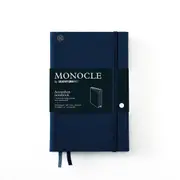 Monocle Hardcover Dotted Wallet Notebook, 192 Page (Navy) - B6