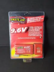 Fast Lane Rc 9.6v Radio Control Rechargeable NiCA Battery /Charger Combo NEW