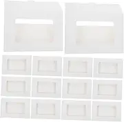 TEHAUX Stylish 30pcs Postcard Frame Box Full Window Envelopes DIY Photo Frames Card Storage