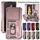 For Samsung Galaxy Z Fold6 5 4 Case Ring Kickstand Shockproof Hybrid Armor Cover