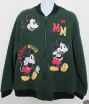 Disney Mickey Mouse Varsity Bomber Jacket Mickey Mouse Men's Size Medium NWT