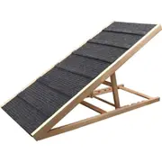 Foldable Non-Slip Dog Ramp for Bed, Couch or Car - Adjustable Height (100cm)