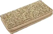 [NIYANGLE] Women's Wallet Fashionable Wallet Glitter Lady Purse Shiny Handbag Stylish Zippered Bag Portable Purse