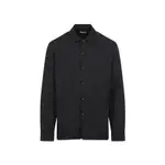 [Dries Van Noten] Dries Van Noten-Black Cornish Polyester Shirt-Uomo 46 IT