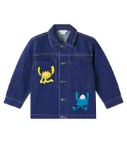[Stella McCartney Kids] Stella McCartney Kids Appliqué denim jacket Y 3 blue