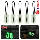 5/10pcs Luminous Zipper Pull Kit Portable Glow In The Dark Zipper Puller Head