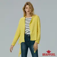 在飛比找蝦皮商城優惠-BRAPPERS 女款 圈圈紗造型開襟衫-黃