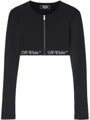 [Off White] Off White-Top Corto Con Banda Logo-Donna S