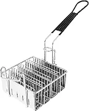 UKQRRTC Stainless Steel U Shape Taco Fryer Basket, Rust Proof Taco Shell Fryer Rack with Detachable Handle for Kitchen Restaurant