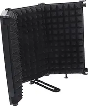Vaguelly 1 Set Microphone Acoustic Cover Sound Proof Music Microphone Mic Foam Windscreen Cover Acoustic Wall Podcast Bulkhead Fitting Recording Microphones & Accessories Filter Black Iron