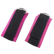 2Pcs Fitness Equipment Gym Ankle Strap Padded D- Adjustable Ankle Weight6858
