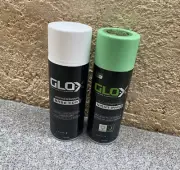 2x Glo-X CANS Glo In The Dark Spray Base Paint Set Night GLOWS FOR 10h