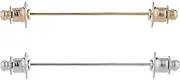 [Chamvino] 2PCS men's and women's shirt chain collar pins Gold Metal Double Chain Collar Pin Shirt Collar Brooch Stick