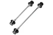 CyclingDeal Road Bike Bicycle Wheel Hub Non Quick Release Lock Skewers Front Rear Set 5mm - Prevent removing wheels by hands - Anti Theft
