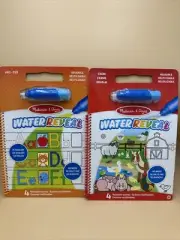 Melissa and Doug Reusable WATER REVEAL Lot - Farm, ABC/123 - New - Educational