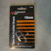 Performance Tool Open End Crowfoot Wrench - 10mm - W426 - New (B 32)