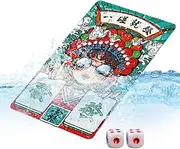 Mahjong Playing Cards, /Set Mahjong Playing Cards, Waterproof Handheld Poker, Chinese Mah Jongg, Thicken Mahjong Playing Cards for Poker Game, Travel, Home, Picnic, Festival