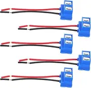 BUGUUYO Car Headlight Socket H7 Ceramic Socket Female Wire Connector Fog Light Retrofit