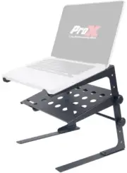 ProX T-Ulps200 DJ Laptop Stand Shelf W Clamps Case Coffin controller adjustable.