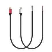 2Packs Speaker Wire RCA Audio Both Female Plug Jack Connector Adapter to...