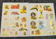 1989 Nintendo Sticker Lot 35 Super Mario Zelda Punch-Out Bowser Great Condition!