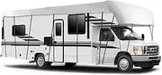 NEWFUN Motorhome Tarpaulin, Caravan Protective Cover, Motorhome Protective Roof, 210D Roof Protection Tarpaulin Cover for Motorhomes and Caravans (8.5 x 3 m)