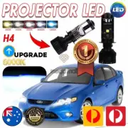 Ford BA BF FG Falcon H4 Hi/Lo LED Headlight Bulbs XR6 Turbo G6E FPV F6 HID White (for: Ford)