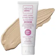Organic Zinc Daily Wear Tinted Facial Sunscreen Light Tint 50 100g – Fresh, healthy organic delivery | Doorstep Organics