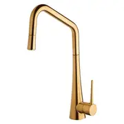 Abey Tink D Brushed Gold Kitchen Pull Out Mixer Tap TINKD-BG