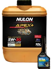 Nulon Apex+ 5W-30 Long Life Engine Oil 10L + Anti-Wear Treatment 300ml