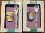 Star Wars Mandalorian Egg Cup And Spoon Set Of 2 Brand New