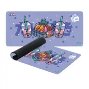ANYMOB Mouse Pad Purple 400X900X2MM Milk Tea Game Pad Rubber Soft Keyboard Desk Mat