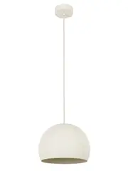 July 1 Light Round Pendant in Textured Chalk