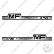 Fits Massey Ferguson 2705 Decal Kit Tractor (Silver/Black) - 7 YEAR 3M VINYL!