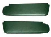 Dodge Demon 2 door hardtop Dark green sun visors genuine leather pair 1972