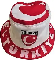 Generisch Turkey Sun Hat Fishing Hat Fan Hat, Red, Black, White, L