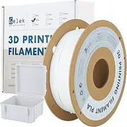 Gelek Matte PLA Filament 1.75mm 1kg PLA 3D Printer Filament Diameter Accuracy +/- 0.02mm Smooth Printing FDM Filament, Finer Texture [White]