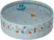 Beuway Foldable Swimming Pools Above Ground,Non-Inflatable Kids' and Adults' Outdoor Swimming Prism Round Pool (160cm/62.99inch)