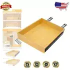 Durable Bamboo Pull-Out Cabinet Organizer - Soft Closing & Easy Installation