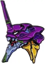 [Pinstant] Blood Anime Evangelion EVA-01 Unit-01 1.5" Enamel Pin Badge, 1.5 Inches, Enamel, enamel