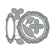 Flower & Round Metal Cutting Die Frame Die Cuts Embossing Template