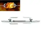 Electric Moter Meat Skewer BBQ Rotisserie Grill Roast Rod Spit Universal Kit