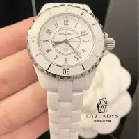 在飛比找蝦皮購物優惠-lazladys Chanel 香奈兒 J12 陶瓷錶 白色