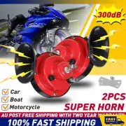 2X Super Loud 300dB Universal Motorcycle Car Electric Bike ATV Horn Waterproof (for: BMW)