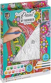 Grafix - Paint by Number Unicorn Canvas-30x40cm +12 Paints - (K-150055)