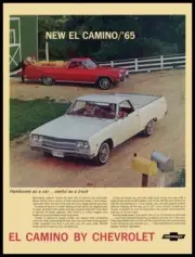 1965 Chevrolet El Camino NEW Metal Sign: Handsome as a Car, Useful as a Truck!