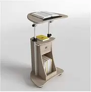 Mobile Overbed Computer Table Mobile Lap Table, Days Overbed Table, Sofa Side Notebook Laptop Desk Pc Stand Height Adjustable with Lockable 4 Castors Table with Wheels Over Bed