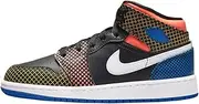 [Nike] Big Kid's Jordan 1 Mid MMD Black/White-Game Royal (DC4092 001) - 5.5